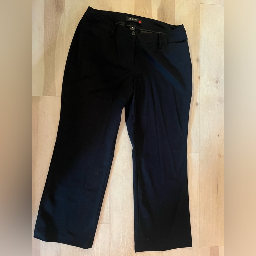Lane Bryant Black Pant Red Triangle - Size 18 - Picture 3 of 12